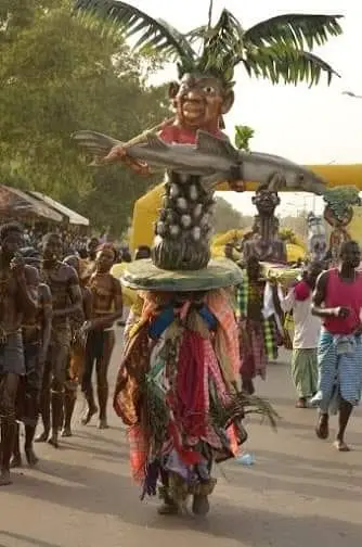 Carnival fish float