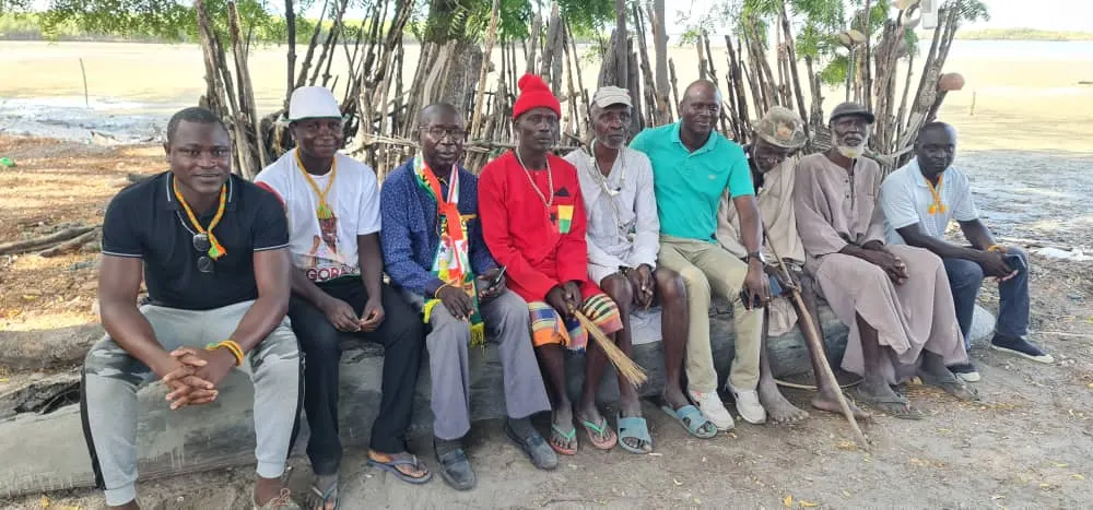 Community gathering by the mangroves