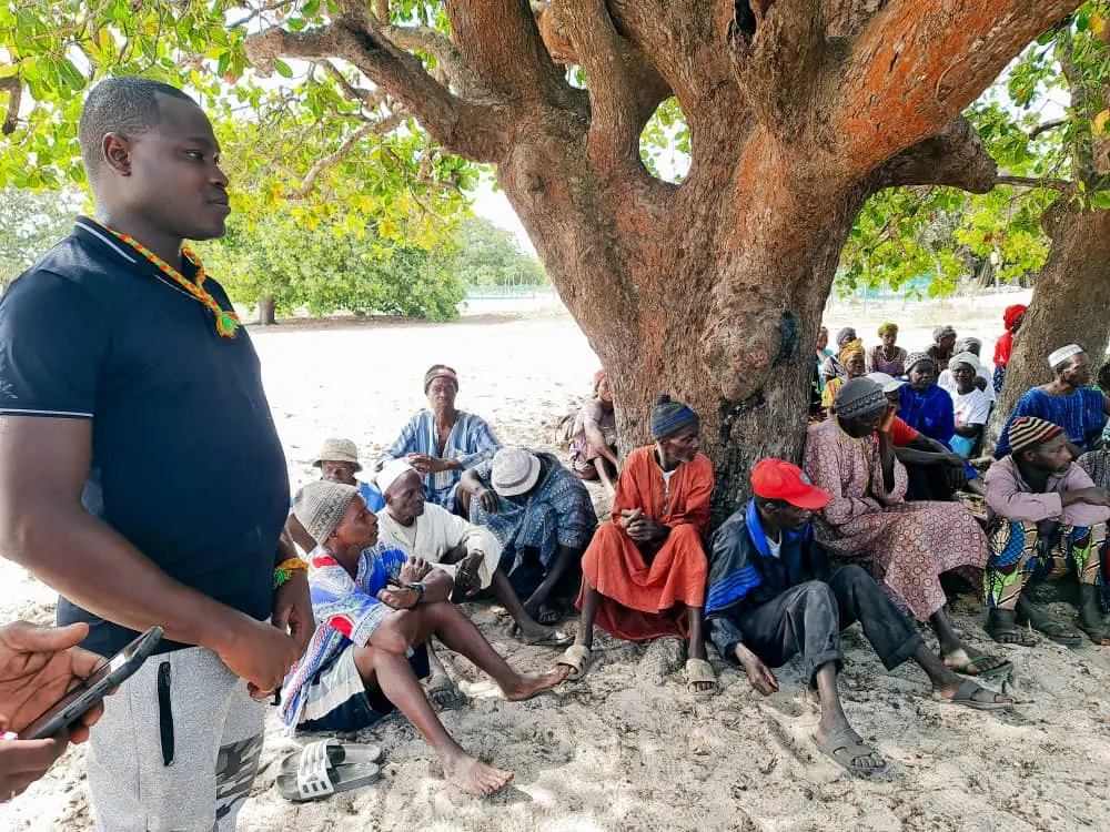Adunatours founder meeting village elders